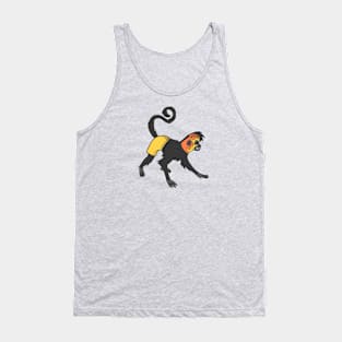 Fun & Colorful Monkey Luchador Wrestler Sketch Drawing Tank Top